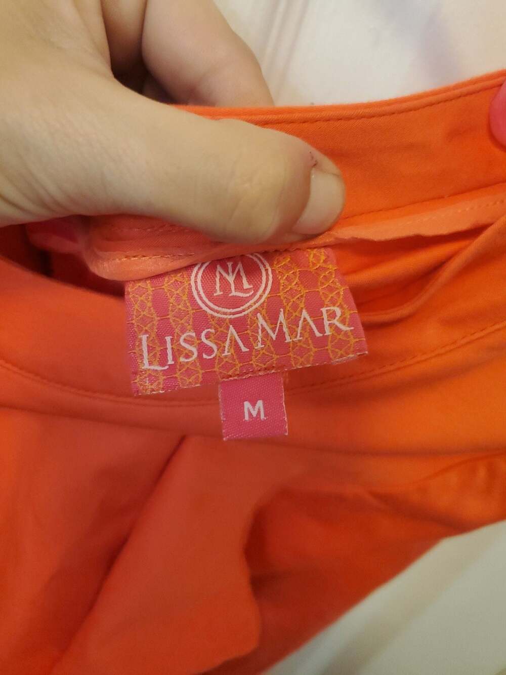 Lissa Mar Orange Flare Sleeve Shift Dress Size M - Picture 3 of 6